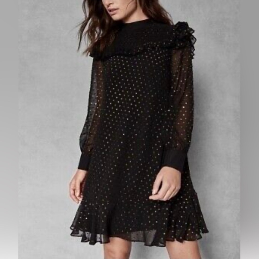 Ted Baker Rebekah Joyous Ruffled Dress EUC